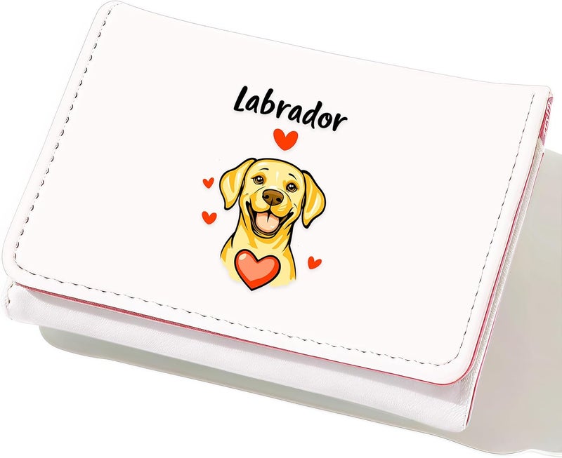 BJDAMAI Labrador Wallet For Teens Kids Girls Age 6,7,8,9,10,11,12, Small Slim Thin Mini Compact Women Wallet, Animal Lovers Gifts Stuff, Cash Card Coin Pocket Window For Female! - Image 1
